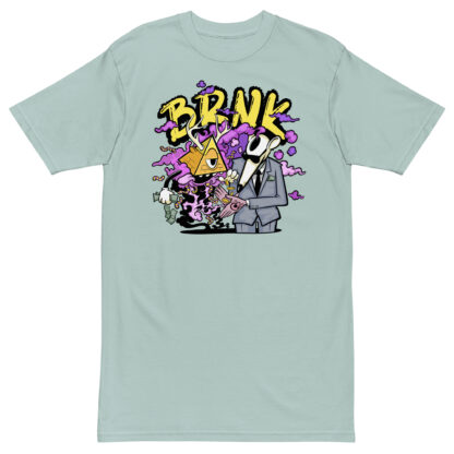 BRNK Pyramid - Men’s premium heavyweight tee - Image 2