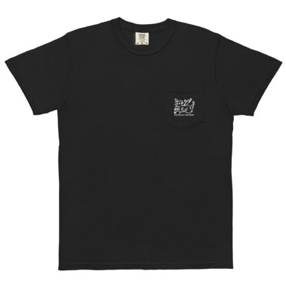 We Are on the Brink - Unisex garment-dyed pocket t-shirt - Image 2
