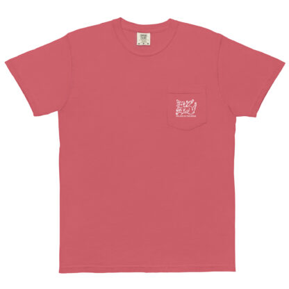 We Are on the Brink - Unisex garment-dyed pocket t-shirt - Image 11